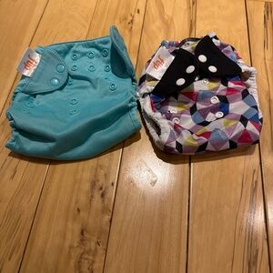Flip diaper covers one size snap